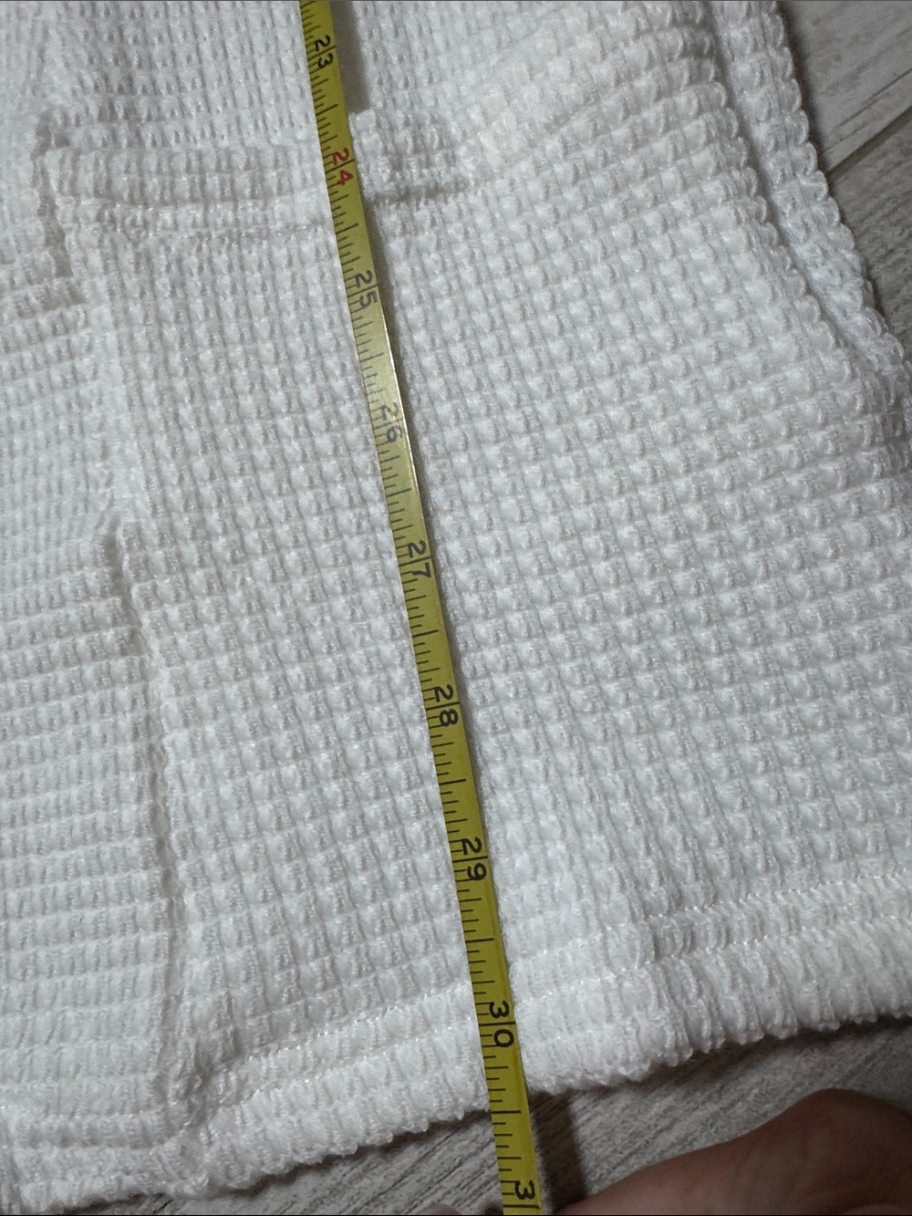 NWT Cupshe White Waffle-Knit V-Neck Coverup Size Small - Picture 8 of 8